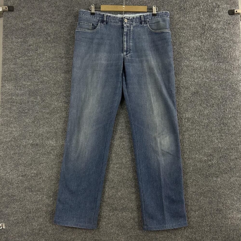 Brioni Jeans Mens 40R Marmolada Regular Straight Medium Wash Blue Denim Luxury